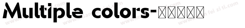 Multiple colors字体转换